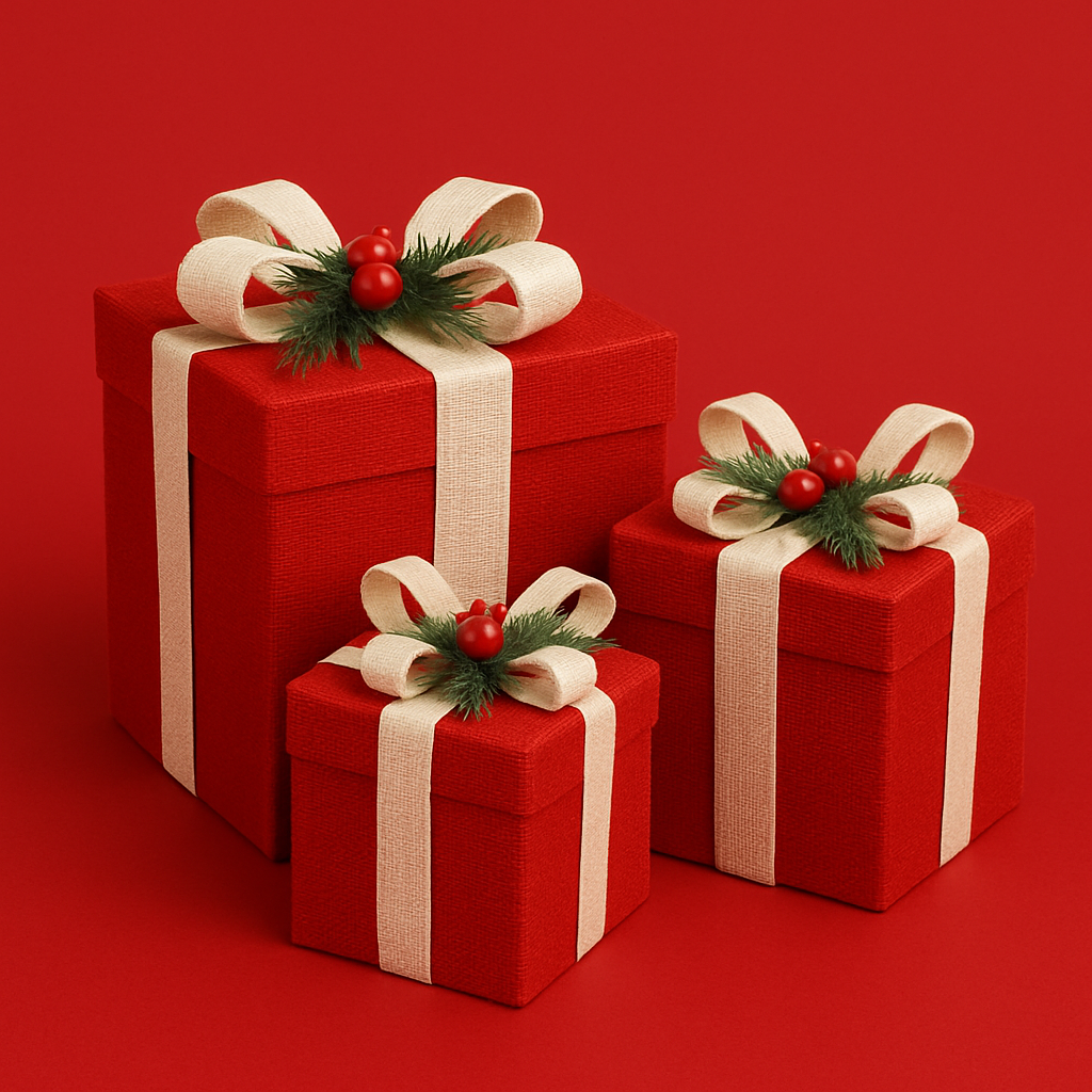3PCS X-mas Gift Box