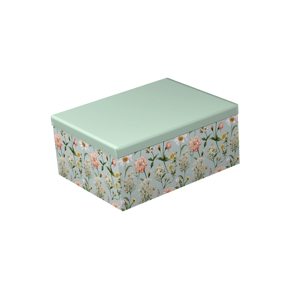 Flower Mix Pattern Rectangular Gift Box