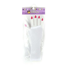 Party Glove(L) in packaging, featuring a mesh design and colorful fingertip accents perfect for themed parties.
