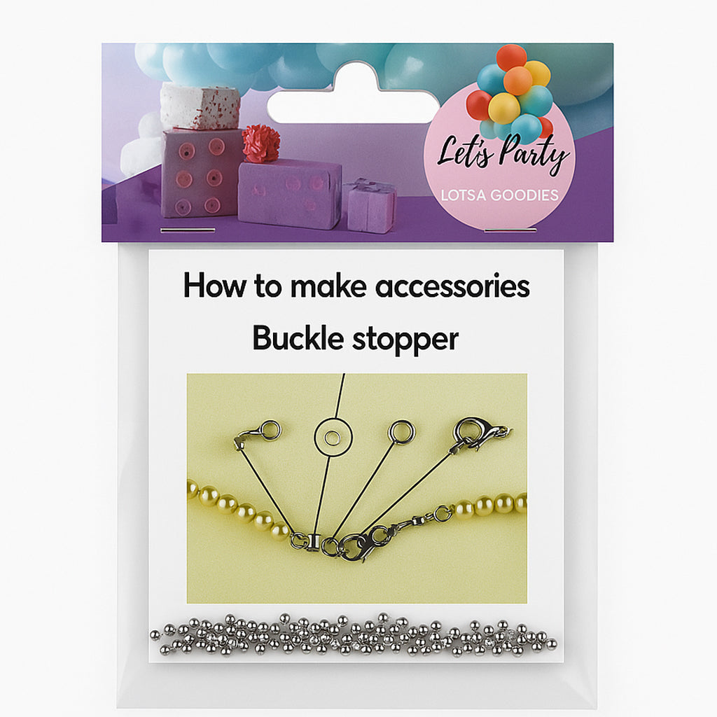 π Crimp Beads β Stopper Beads for DIY Jewelry (Approx. 100pcs) packaging and usage instructions.