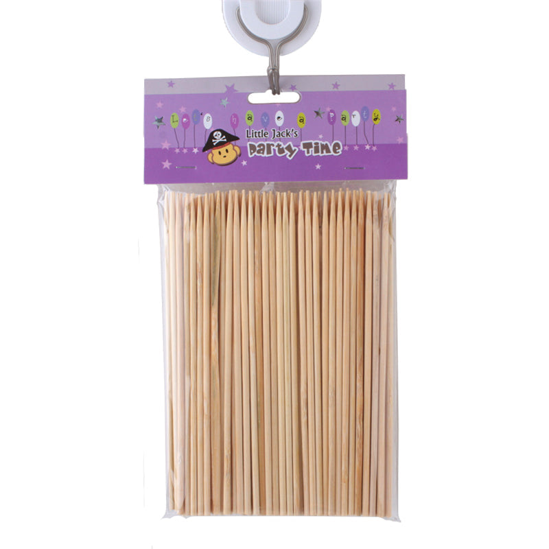 Pack of Skewers (15CM,100PCS) for serving appetizers and snacks at parties or gatherings.