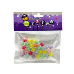 Little Jack's Jelly-Style Beads – 12mm Candy Color Mix (Approx. 25g) in colorful packaging with assorted beads.