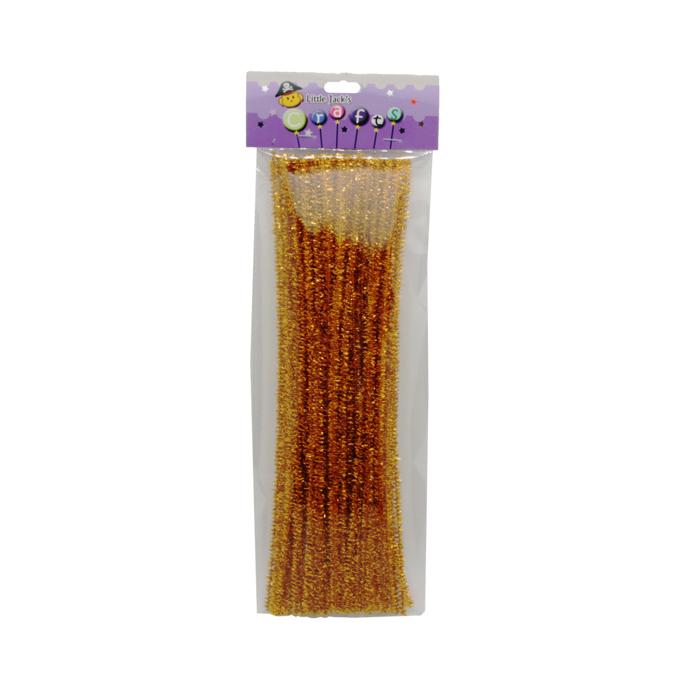 Glitter Pipe Cleaner(Gold,40PCS)