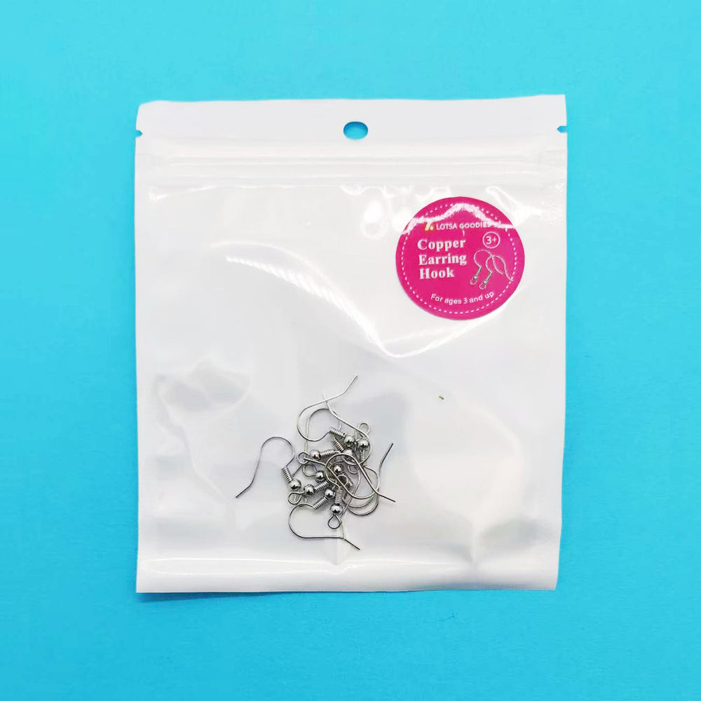 Copper Coil Ear Hook (18 × 18mm/10pcs)