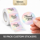 Custom Personalised Stickers – 10 Pack Labels NZ