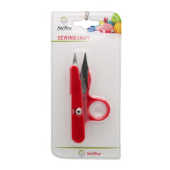 Sewing Thread Snips in red packaging for crafting and sewing projects.