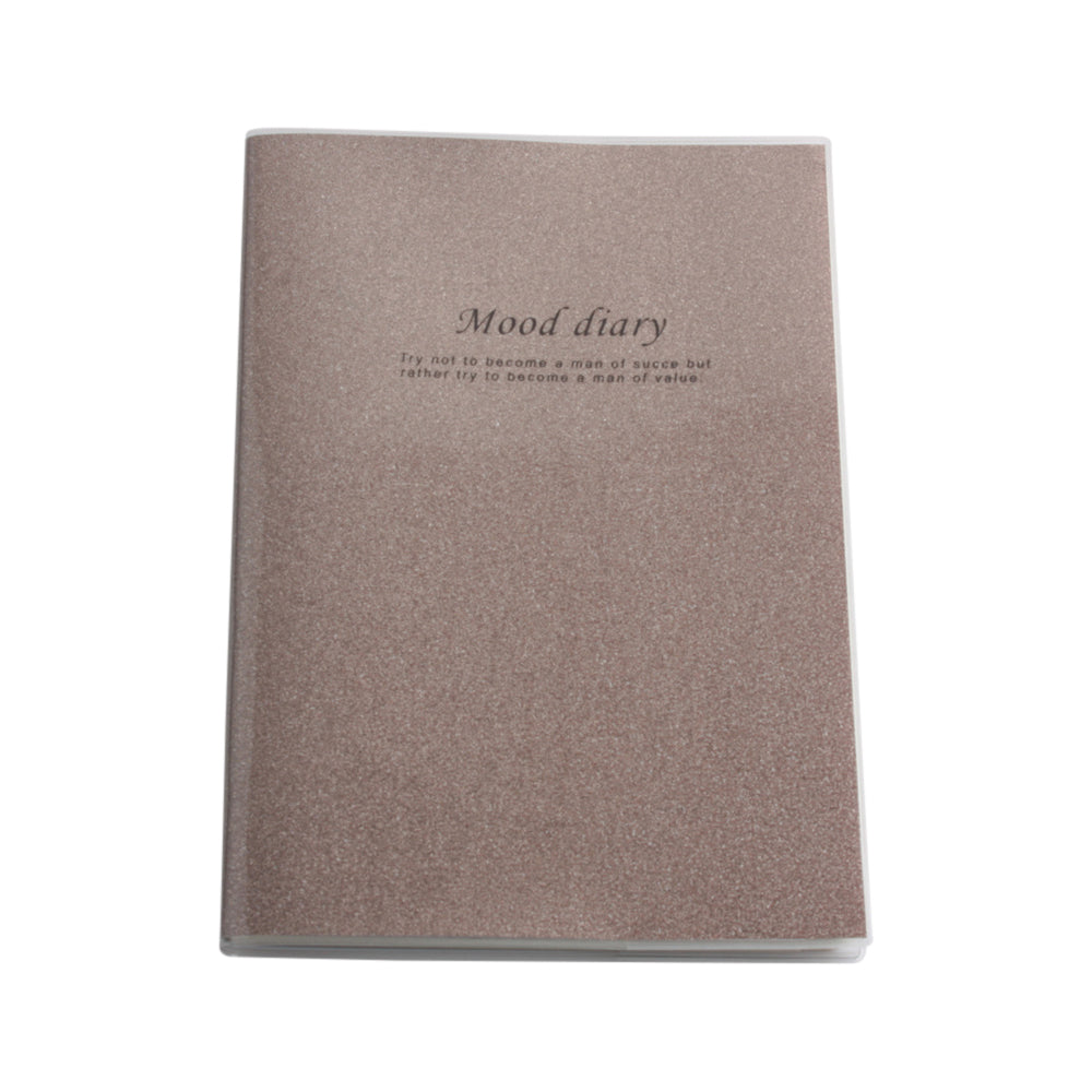 Glitter Note Pad(18K/17.5*24.2CM) featuring a shimmering cover and smooth writing paper for stylish note-taking.