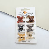 Mini Colourful Hair Claw Clip Set(6PCS)