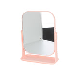 alt_tag: 🪞 Makeup Mirror – With Storage Tray(130-5026) in soft pastel pink, perfect for makeup or daily use
