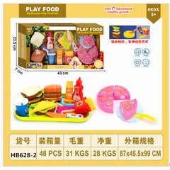 Cut Cake Bread Food Set