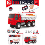 🚒 Water-Spraying Fire Truck – Ages 3+ Realistic toy fire truck with water spray feature for imaginative play.