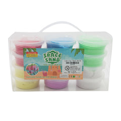 Light Clay 12pots colorful modeling clay in clear packaging, perfect for creative play and crafting.