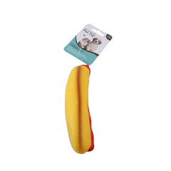Brightly colored Pet Toy Sausage for playful dogs, perfect for chewing and fetching.