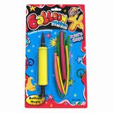 Balloon modelling set with yellow pump and assorted twisting balloons