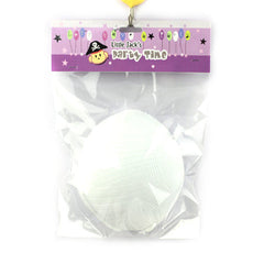 Shell Bra packaging for party decorations featuring a white design.