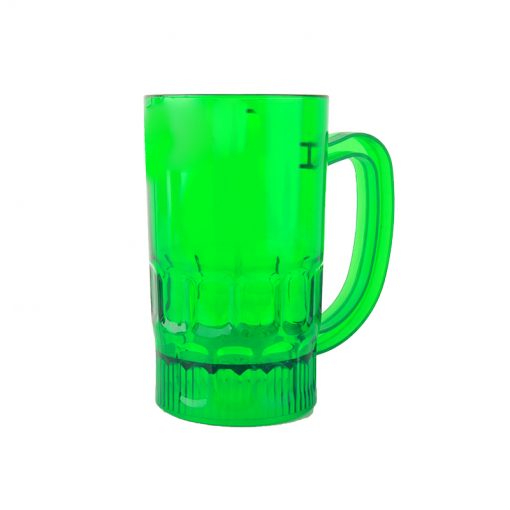 Bright green beer cup perfect for parties and celebrations, showcasing a fun Green Beer Cup design.