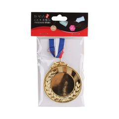 π
 Metal Award Medal with Ribbon β Gold / Silver / Bronze in packaging with tricolor neck ribbon, perfect for celebrations.