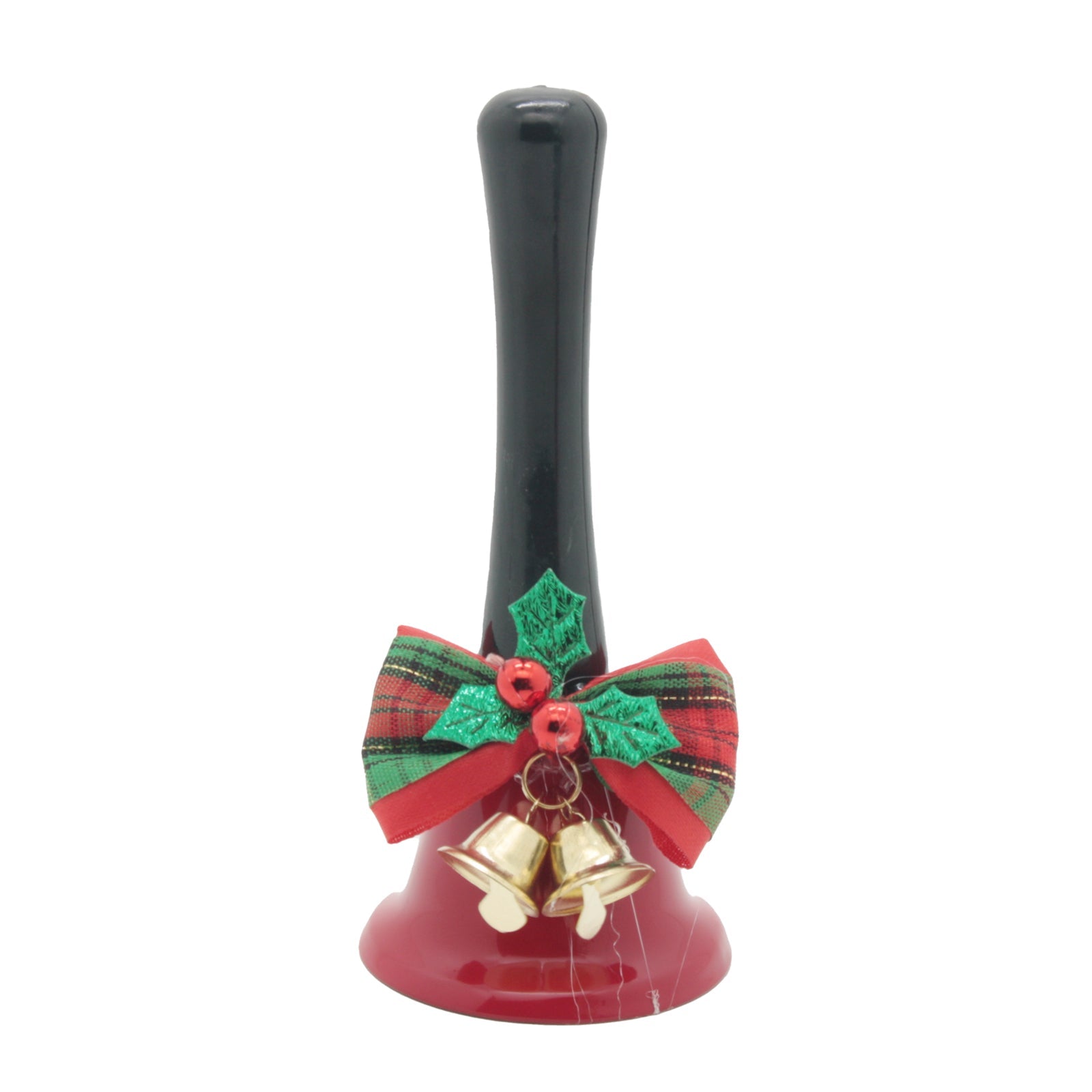 Christmas Bell(R) decorated with a vibrant bow and gold bells for holiday celebrations.