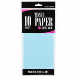 Light Blue tissue paper, 10 sheets, 51 x 66cm