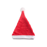 Santa Hat T.F. - festive red Santa hat with white trim and pom-pom, perfect for holiday celebrations.