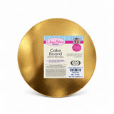 Gold round cake boards, 20cm – 3 Pack