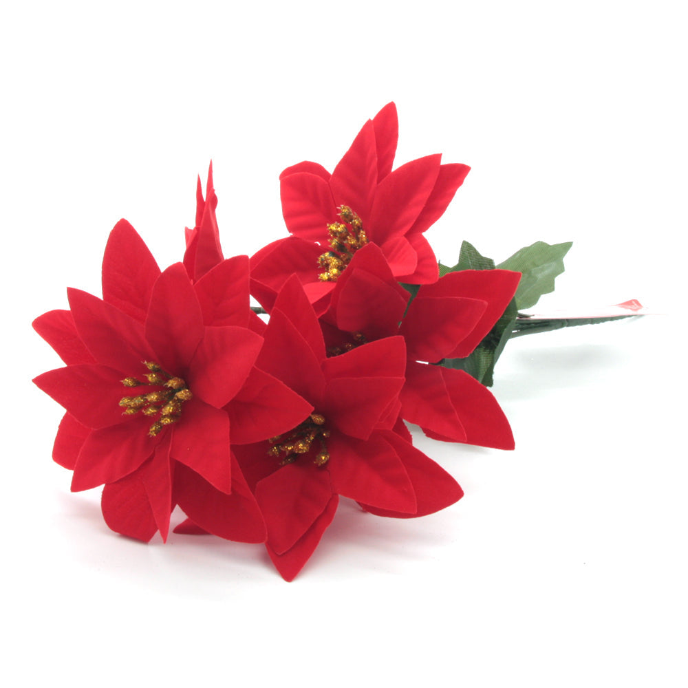 Beautiful red X-mas Flower (Red) bouquet perfect for holiday decorations.