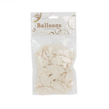 🕊️ Q. Balloon (20PCS) – White in a clear package, ideal for elegant party themes and decorations.