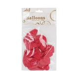 Q.Balloon(20PCS)Red balloons packaging with vibrant red latex balloons for celebrations and parties.