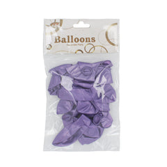 Q Balloon (20PCS),L.Purple - Pack of 20 light purple latex balloons for elegant party decor.