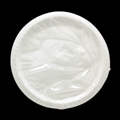 Party Plate(10PCS/23CM) - disposable white plastic plates in packaging for events and gatherings.