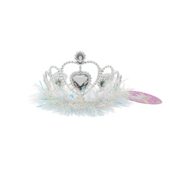 π Princess Tiara for Kids β 3 Sparkly Colors! This dazzling lightweight crown features glittering gems and soft fluffy trim.