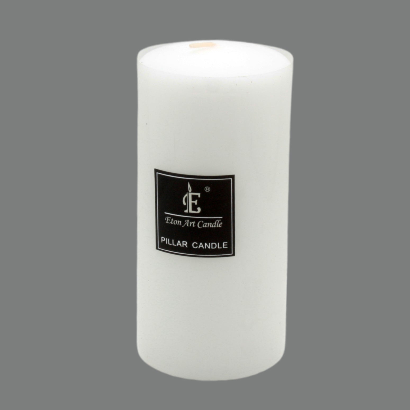 White Pillar Candle(7*15CM) in minimalist design perfect for centerpieces and home décor.