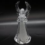 Angel Light Up figurine with clear acrylic design and LED glow, perfect for holiday and spiritual décor.