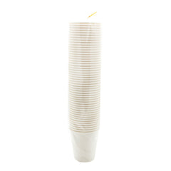 Stack of 50 disposable Paper Cup(50PCS,200ML) for beverages, ideal for parties and events.
