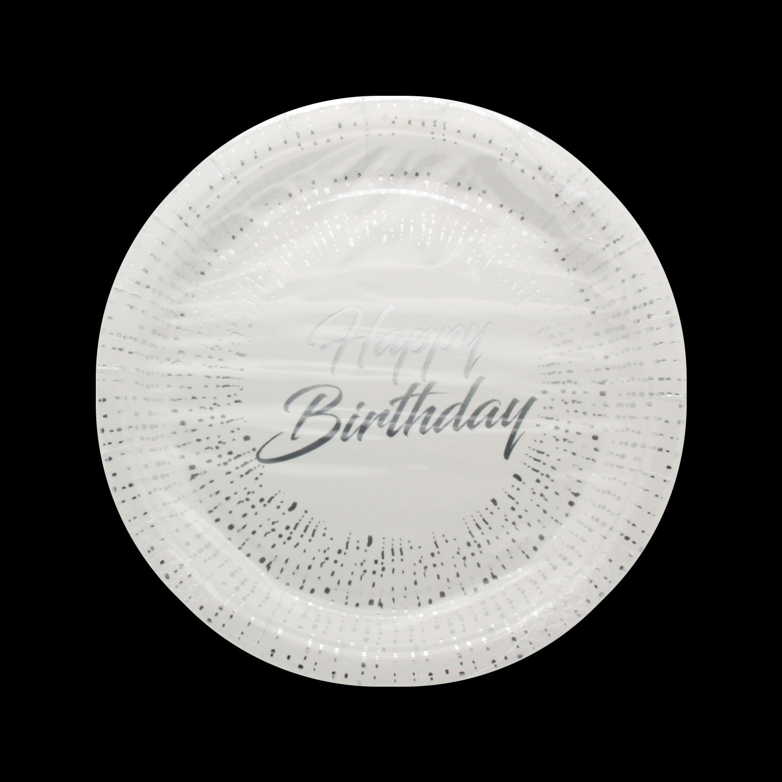 Happy Birthday G.Plate(23CM,10PCS) - decorative party plates for celebrations.