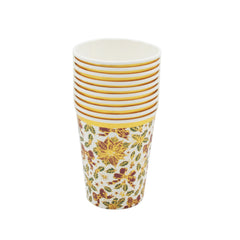 Christmas Cup(10PCS) stacked cups featuring festive floral design for holiday celebrations.