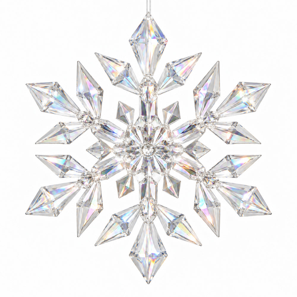 Iridescent Snowflake Christmas Ornament
