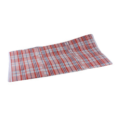 Strip Bag(60*60*15CM) displayed on a white background featuring a colorful plaid design.