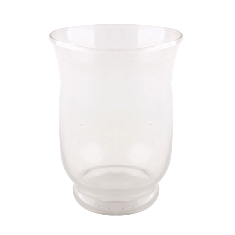 Clear glass Vase(10.7*15CM) for stylish home decor and flower arrangements.