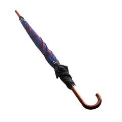☔ Long Handle Umbrella – Classic Pattern (Assorted Styles)(Q) with curved wooden-style handle and elegant pattern.