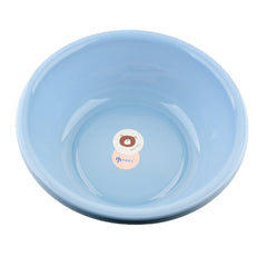 Multipurpose Plastic Basin (Ø39×14cm) in a pastel blue color with an adorable bear print inside.