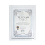 🖼️ A4 Photo Frame – Modern Display Frame(A4) showcasing a certificate in a sleek white design.