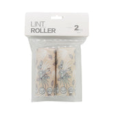Lint Roller Replacement (2PCS) packaging with two sticky refill rolls in floral design for lint removal.