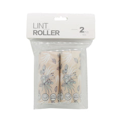 Lint Roller Replacement (2PCS) packaging with two sticky refill rolls in floral design for lint removal.