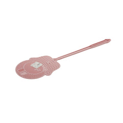 Fly Swatter(135) in pink color, designed for efficient insect control with a durable handle.