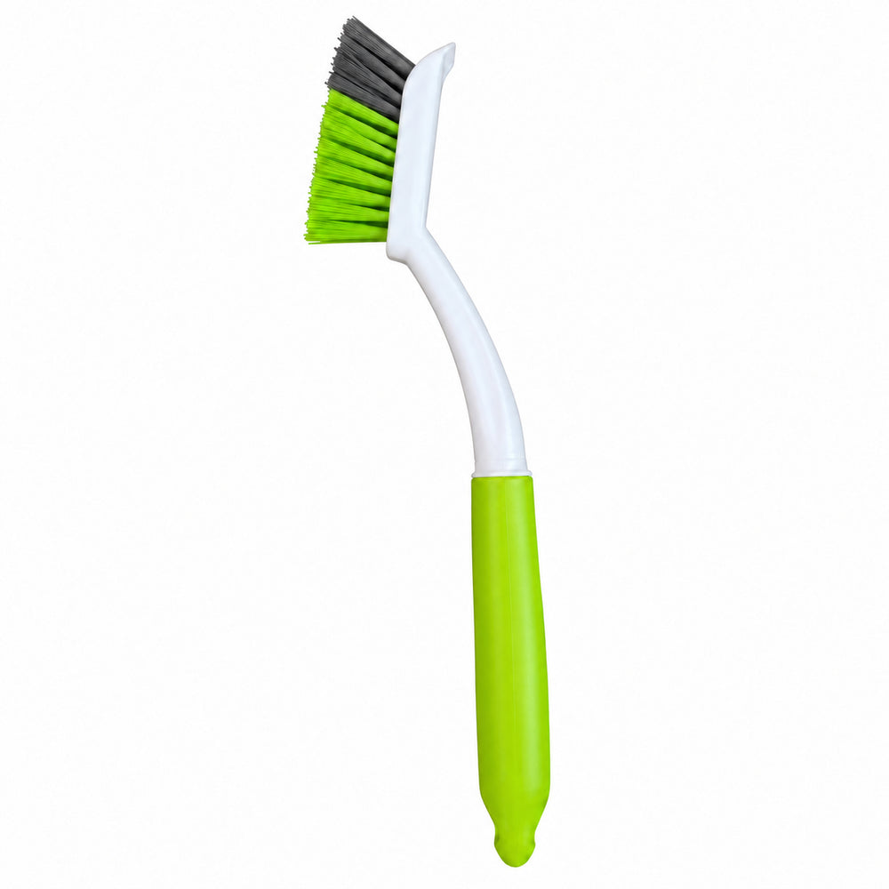 Angled Cleaning Brush – White Handle