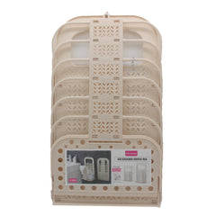 Folding Storage Basket in a stack, showcasing its versatile design for easy organization.