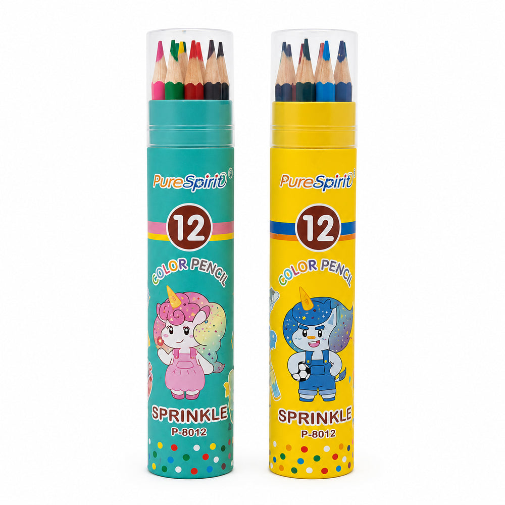 Coloured Pencils in Tube – 12 Pack – Overview