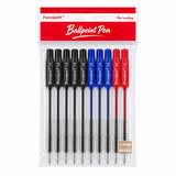Ballpoint Pens – 10 Pack, Mixed Ink Colours – Product