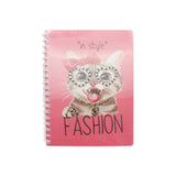B5 Note AM animal pattern notepad featuring a stylish cat design on the cover.